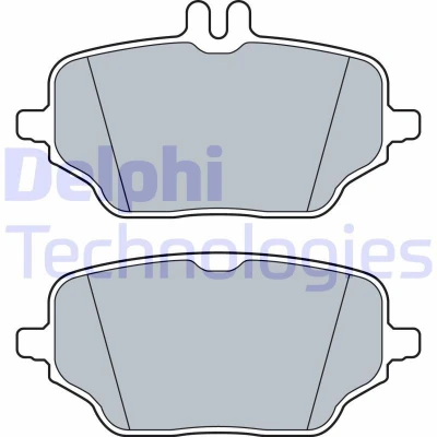 Imagen de DELPHI LP3572 Juego de pastillas freno preparado para indicador desgaste Chapa antichirridos con accesorios MERCEDES BENZ: GLE