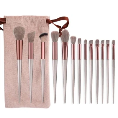 Imagen de ILamourCar Pinceles Maquillaje, 13 Piezas Brochas de Maquillaje Profesional, Para Sombras,Delineador Ojos,Pinceles Corrector