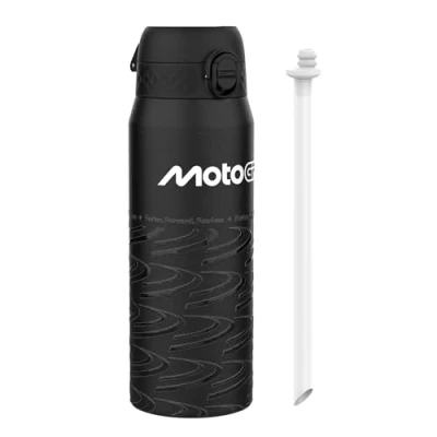 Imagen de MotoGP Racing x ION8 Botella Térmica Deportiva con Pajita, 750ml/24oz, Aislada y Antifugas, Diseño Inclinación