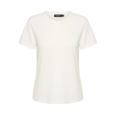 Imagen de Soaked in Luxury Slcolumbine Crewneck SS Camiseta básica, Mujer, Talla: Medium, Broken white
