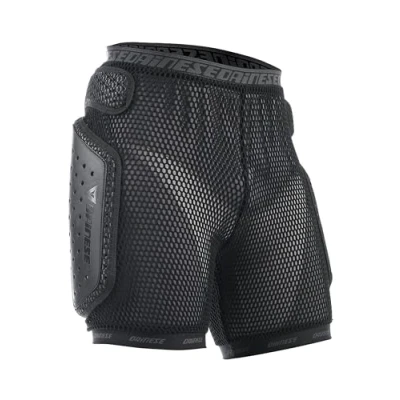 Imagen de Dainese Hard Short E1, Pantalones Cortos de Protector Moto, Acolchados 3D, Muslos, Codos y Espalda, Tejido Suave, Negro