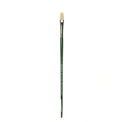 Imagen de Winsor &amp; Newton Pinceles Winton para óleo o acrílico, pelo de cerda, mango largo, plano largo nº 6