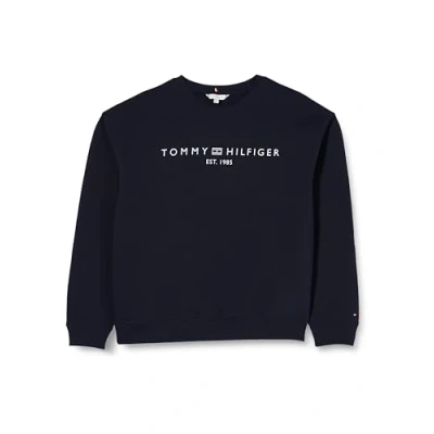 Imagen de Tommy Hilfiger CRV MDRN REG Corp Logo SWTSHRT WW0WW41722 Sudaderas, Azul (Desert Sky), 46 para Mujer