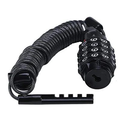 Imagen de Candado de Bicicleta, Flexible Alta Seguridad Candados Cadena para Bicicletas Triciclo Scooter Motocicleta