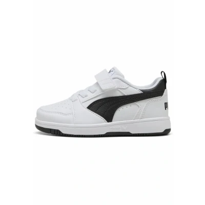 Imagen de Puma Rebound V6 LO Zapatos de bebé para niños, Talla: 20, White black