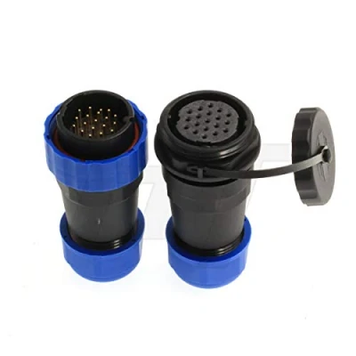 Imagen de HangTon HE29 macho hembra 5A 250V electrónica de desconexión rápida impermeable IP68 conector aviación (19 pines)