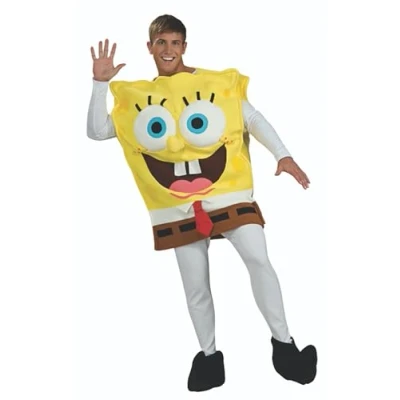 Imagen de Rubbies Disfraz de Bob esponja para hombre, talla única (888767 STD)