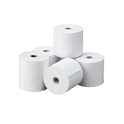 Imagen de Rollo Papel Termico 57mm x45x12 / Tpv Pack 10 Rollos para Tpv, Datafono, Impresora Tickets Sin Bisfenol A (57x45mm)