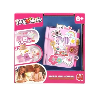 Imagen de FUNLOCKETS My Mini Secret Journal Personal personalizable Encuentra llaves y descubre misterios; más de 15 sorpresas en el interior. Juguete creativo para niños, papelería, niñas a partir 6