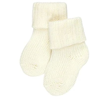 Imagen de FALKE Flausch B SO algodón lana unicolor 1 par, Calcetines Unisex bebé, Blanco (Off White 2040), 74 80