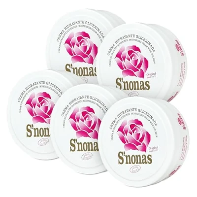 Imagen de Crema Hidratante Glicerinada para Manos 5 x 200 ml Hidrata, Repara, Absorbe Rápidamente y deja la Piel Suave