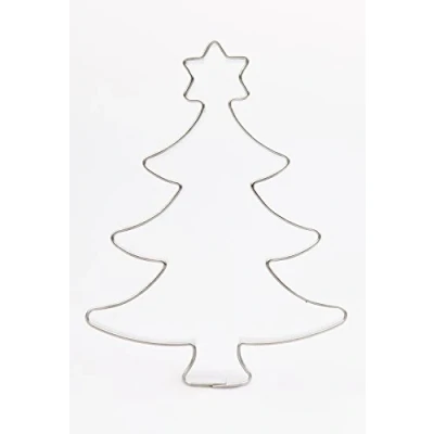 Imagen de Formina Cortadores Galletas Molde con forma de árbol Navidad estrella, 7,3 cm, acero inoxidable