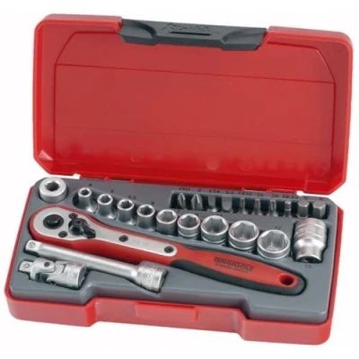 Imagen de Tengtools T1424 Juego de llaves vaso 1/4&quot; 24 piezas