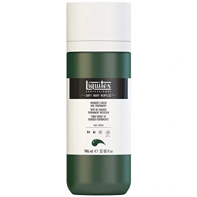 Imagen de Liquitex 1946224 Soft Body Pintura acrílica (bote dosificador, 946 ml), color verde