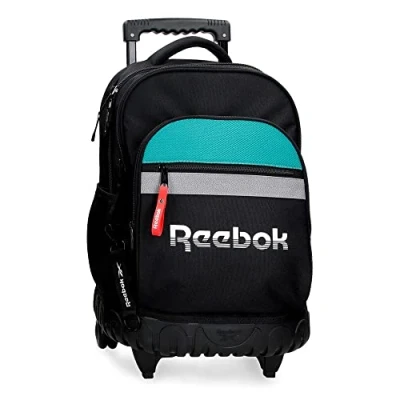 Imagen de Reebok Andover Mochila Compact 2 Ruedas Negro 32x43x21 cms Poliéster 28,9L