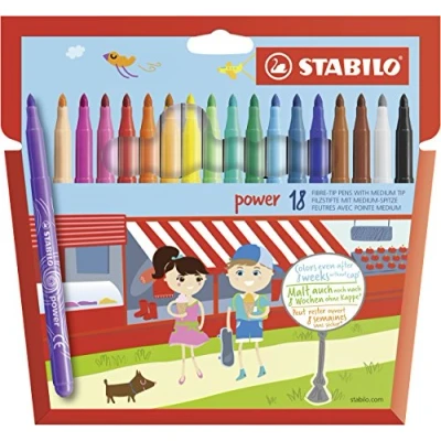 Imagen de Rotulador STABILO power Estuche con 18 colores