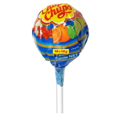 Imagen de Chupa Chups Original Caramelo con Palo, de Sabores Variados, 10 x 12g