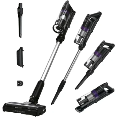 Imagen de Hoover HF1 Plus Aspiradora sin Cable con Modo Turbo, Boquilla Multifuncional y Cepillo Antienredos, 45 min de Autonomía, Park&amp;Go, Luces LED HF1PZ10H