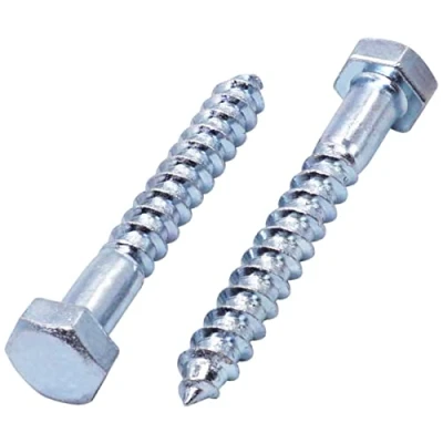 Imagen de SKIR&#039;CO (35 piezas) tornillos de madera DIN 571 acero galvanizado con cabeza hexagonal M8 x 70 mm, coach, hexagonales, retardo