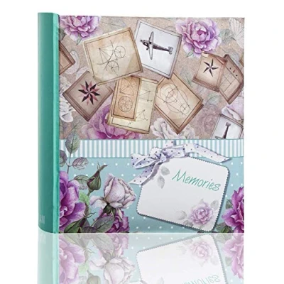 Imagen de ARPAN Álbum de fotos, para fotos 10 x 15 cm, con área tomar notas, multicolor, tamaño 23 cm