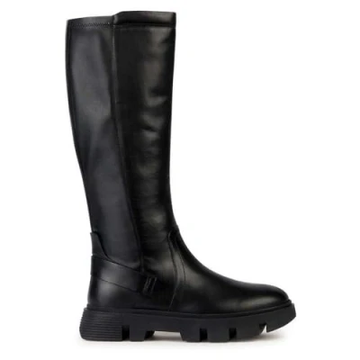 Imagen de Geox D Vilde, Botas Altas hasta la Rodilla, Negro, 39 EU
