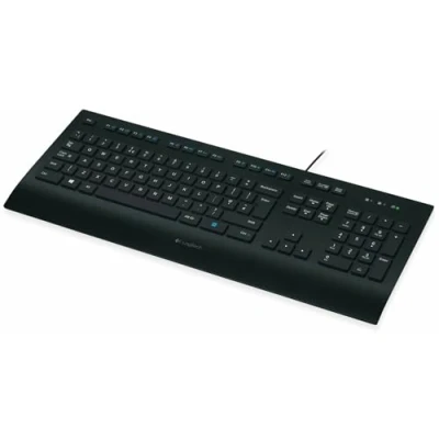 Imagen de Logitech K280e Pro Teclado con Cable para Windows, Linux, Chrome, Disposición QWERTZ Alemán, Negro