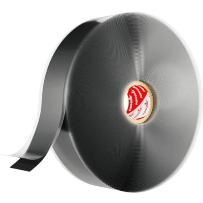 Imagen de POPPSTAR cinta de silicona autofusión, 1 x 11 m, ideal como reparación, aislante y sellado (estanca, hermetica), 25mm ancho, color negro