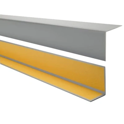 Imagen de Quest Perfil angular de PVC, plástico, autoadhesivo, protección bordes y esquinas, listón angular, 50x20mm, 150cm, gris oscuro