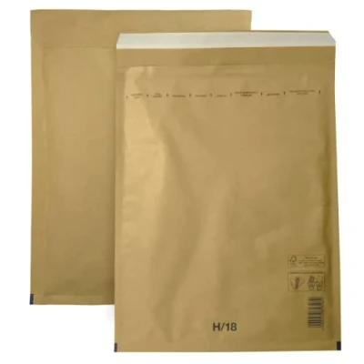 Imagen de Netuno 10x sobres acolchados con burbujas de aire marrones DIN 18/H 290x370mm burbuja autosellados reciclables resistentes al desgarro bolsa embalaje envíos postales tránsito ropas