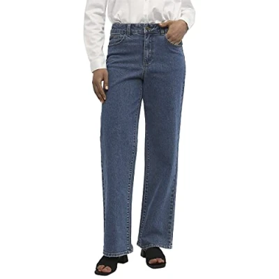 Imagen de Object Vaqueros a campana, Mujer, Talla: XL, Dark blue denim