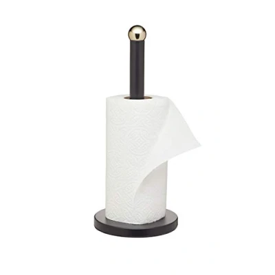 Imagen de KitchenCraft MasterClass Soporte Portarrollos para Servilletas de Papel Acero Inoxidable, 15 x 35 cm Negro Mate