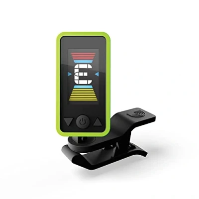 Imagen de D&#039;Addario Afinador de Guitarra Eclipse Headstock Tuner Española, Eléctrica Verde