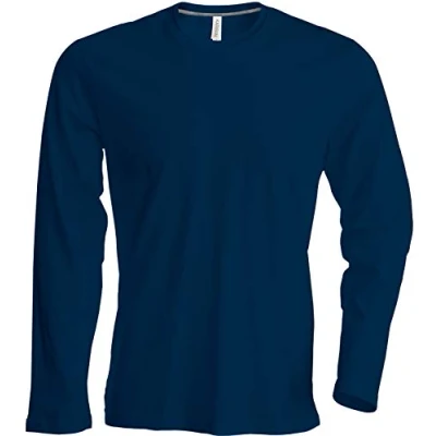 Imagen de Kariban Herren T Shirt Langarm Rundhals Shirt, Leicht Körperbetont, in 20 Farben und Den Größen S, M, L, XL, 2XL, 3XL u. 4 XL Von noTrash2003, Navy, L
