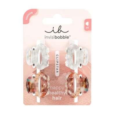 Imagen de invisibobble CLIPSTAR My Rainboo 2 pc Claw Clip Set Medium Clips for All Hair Types Stylish Updo Accessories Day to Night Strong Hold Long