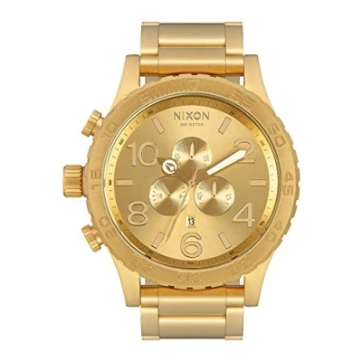 Imagen de Nixon Reloj Cronógrafo para Hombre de Cuarzo con Correa en Acero Inoxidable Chapado A083 502 00