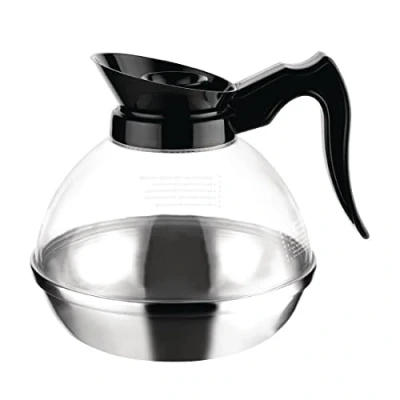 Imagen de Buffalo CY339 Jarra de café policarbonato con base StStSt, transparente, capacidad 1,7 L, altura 173 mm, diámetro 208 mm