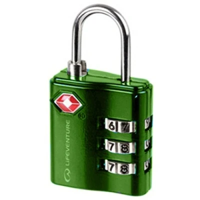 Imagen de Lifeventure candado de Equipaje Aprobado por la TSA, Seguridad aleación Zinc Resistente 3 dígitos, código para Maleta, Equipaje, casillero Gimnasio