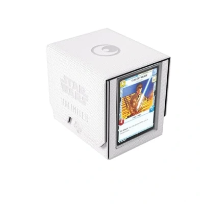 Imagen de Gamegenic Star Wars Unlimited Deck Pod ¡Lleva tu Experiencia de Juego a un Nuevo Nivel! Caja para Mazos Premium Caben 60 Cartas con Doble Funda Blanco/Negro