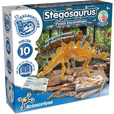 Imagen de Science4you Stegosaurus, Kit Explorador de Fosiles Dinosaurios para Niños 6+ Años Excava 10 con este Juego Arqueologia, Set Paleontologo, Ciencia y Juguetes 6 8
