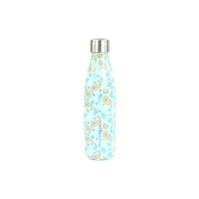 Imagen de YOKO DESIGN Estampada Botella isotérmica, Acero Inoxidable, Cashmere Azul, 6 cm