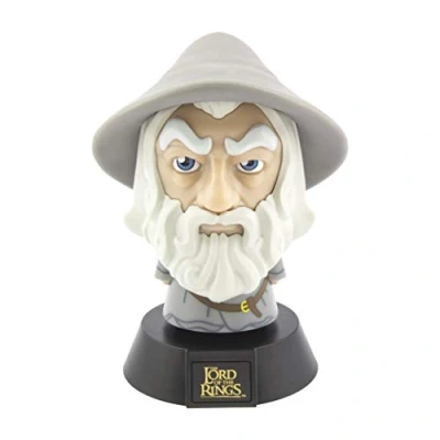 Imagen de Paladone Lord of Rings Gandalf 3D Icon Light BDP Producto Oficial de J. R. Tolkien&#039;s The Hobbit Idea Regalo único Luz Nocturna Brillante o lámpara Escritorio Funciona con 2 Pilas AAA