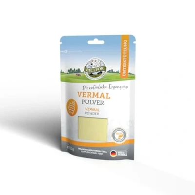 Imagen de Bellfor Vermal Polvo Suplemento para Perros 250 g. Antiparasitario Perros. Ayuda contra la Giardia, Mejora Dieta y Reduce el Riesgo de Colonización Gusanos Parásitos Intestinales