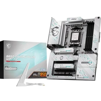 Imagen de MSI B850 Gaming Plus WiFi PZ Placa Base, ATX Compatible con procesadores AMD Ryzen 9000/8000 / 7000, AM5 Memoria DDR5 Boost 8200+ MT/s (OC), PCIe 5.0 x16, M.2 Gen5, Wi Fi 7, 5G LAN