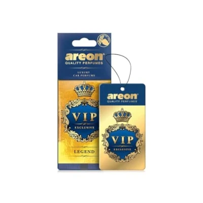 Imagen de AREON VIP Ambientador de cartón colgante para coche, hogar y oficina perfume colonia premium coche con fragancias naturales Aroma duradero, fresco lujoso Diseño elega