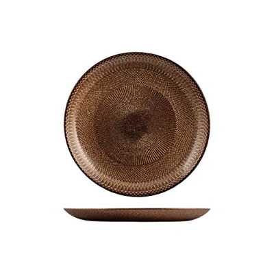 Imagen de H&amp;h glam bronze set 6 piatti frutta, vetro, 21cm