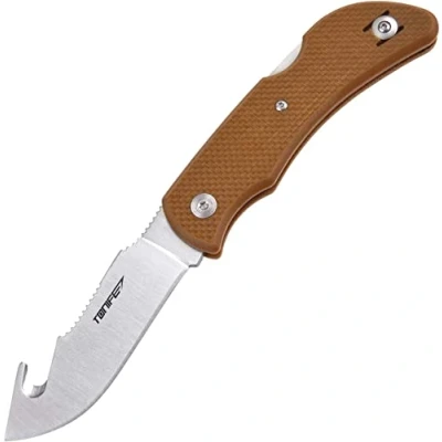 Imagen de TONIFE CKT2102 Cuchillo plegable con Aus 8 inoxidable, de bolsillo para camping mango G10 Clip
