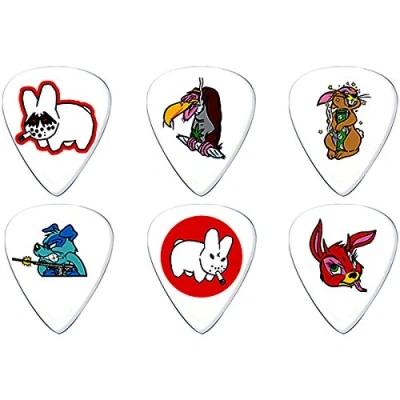 Imagen de JIM DUNLOP Púas Blackline Alan Forbes, Saco de 6, Animals, Blanco, 0,73mm