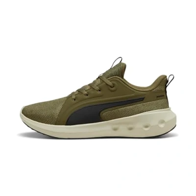 Imagen de Puma Softride Carson Unisex Zapatillas de running neutras, Talla: 44.5, Olive/black/desert dust Zapatos