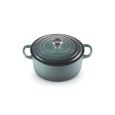 Imagen de Le Creuset Cocotte redonda de hierro fundido, 22 cm, 3.3 L, Todas Las Fuentes Calor Incluida la inducción, Ocean, 21177223602430