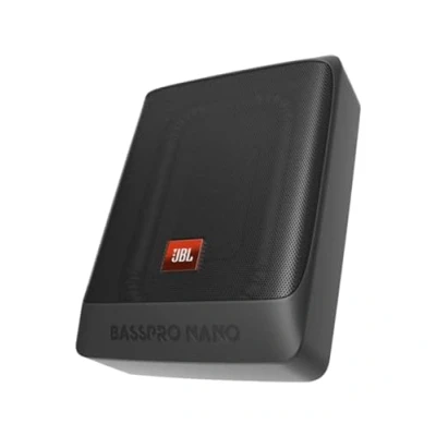 Imagen de JBL BassPro Nano Subwoofer activo coche bajo el asiento 6&quot; x 8&quot; autoamplificado debajo del de 200 vatios Harman Kardon